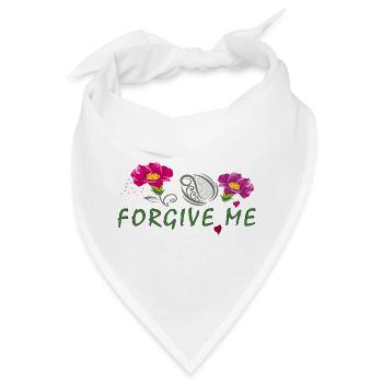 forgive me  - Bandana - Weiß - Vorne