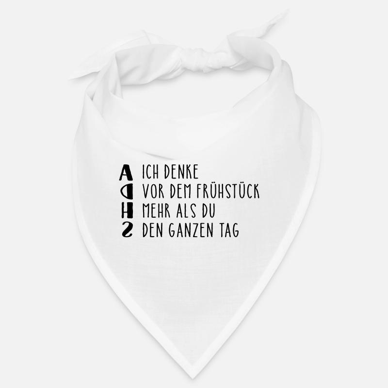 Provokanter ADHS Spruch Bandana
