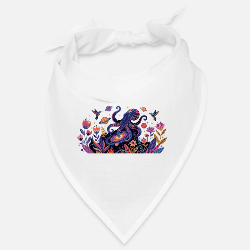 Psychedelic Kraken Bülten Nature Animals Pattern Bandana