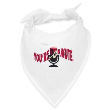 Microphone Coupé Humor Videokonferenz - Bandana - Weiß - Vorne