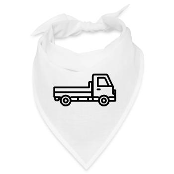 Lkw - Bandana - Weiß - Vorne