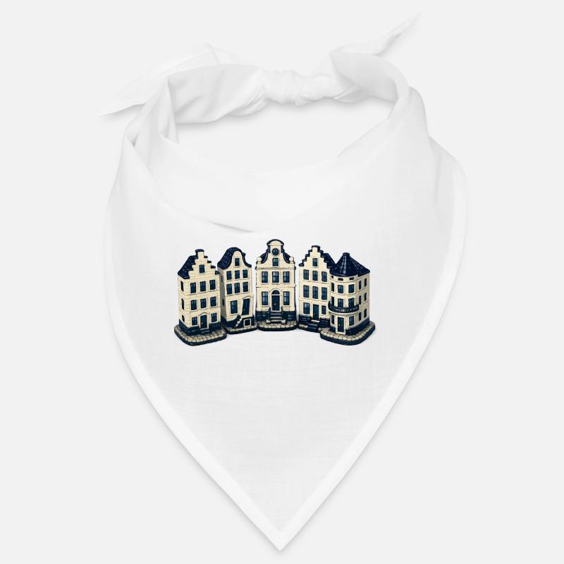 Delfter blaue Kanalhäuser Bandana