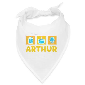 Arthur als Geschenk - Bandana - Weiß - Vorne