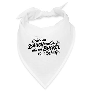 schwäbisch, Schwabenland, Stuttgart, schwäbischer - Bandana - Weiß - Vorne