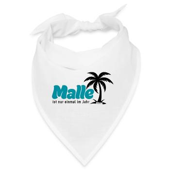 Malle Palmen Strand Vibe - türkis 2026 - Bandana - Weiß - Vorne
