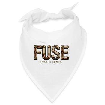 FUSE – Abkürzung von Design | Elektrisches Wortspiel - Bandana - Weiß - Vorne