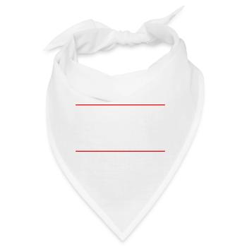 Linie Leer - Bandana - Weiß - Vorne
