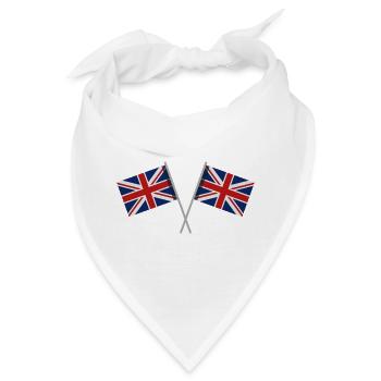 Flagge Großbritanniens - Bandana - Weiß - Vorne