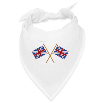 Flagge Großbritanniens - Bandana - Weiß - Vorne