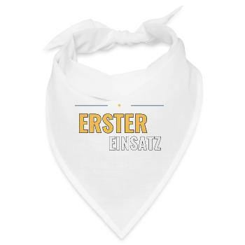 Erster Einsatz - Shirt für Jugendfeuerwehr - Bandana - Weiß - Vorne