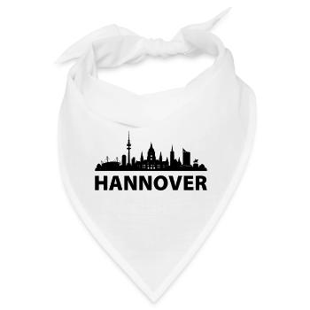 Hannover Skyline - Bandana - Weiß - Vorne