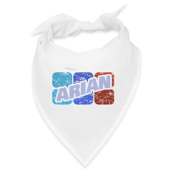 Geschenk für Arian - Bandana - Weiß - Vorne