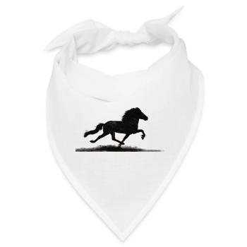 Islandpferd im Pass - Bandana - Weiß - Vorne