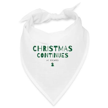 Christmas Continues – AI Escaped - Weihnachtshumor - Bandana - Weiß - Vorne