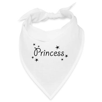 Princess - Prinzessin - Bandana - Weiß - Vorne