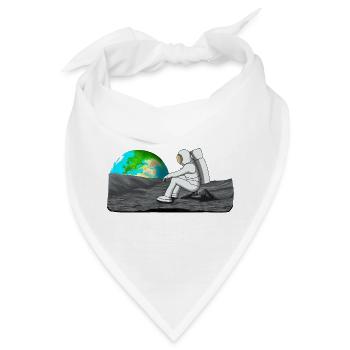 Weltraum - Bandana - Weiß - Vorne