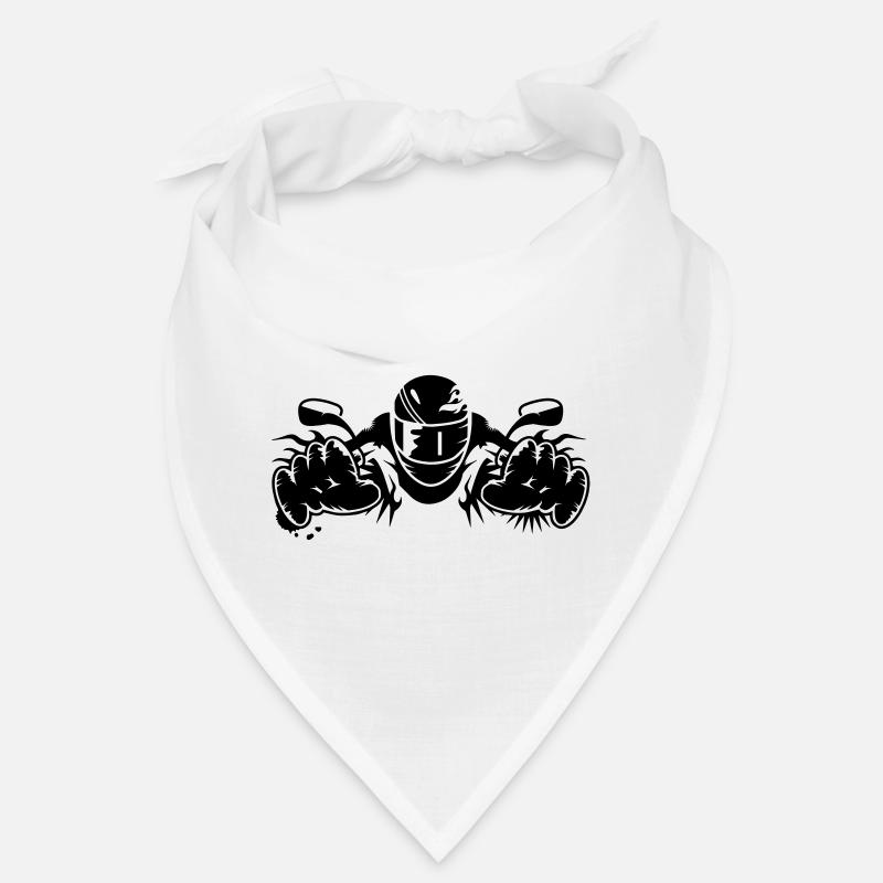 conduire une moto - Bandana - blanc
