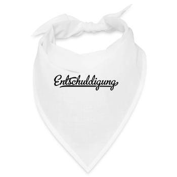 Entschuldigung - Bandana - Weiß - Vorne