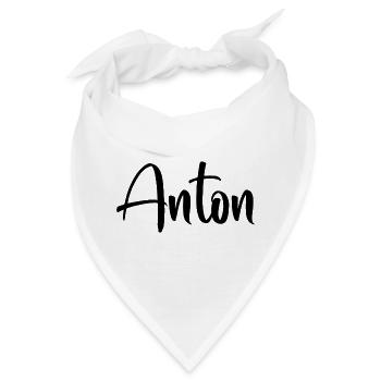 Name - Anton - Bandana - Weiß - Vorne