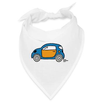 Auto - Bandana - Weiß - Vorne