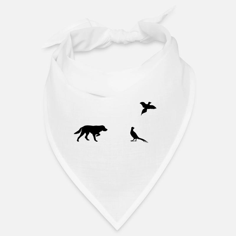 Fronting Dog & Pheasants Silhouette Bandana