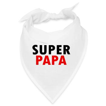 Superpapa - Bandana - Weiß - Vorne