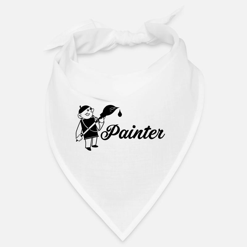 Maler mit Pinsel Text painter Bandana