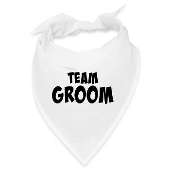 Team Groom - Bandana - Weiß - Vorne