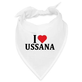 T-shirt Io amo Ussana t-shirt Sardegna - Bandana - Weiß - Vorne