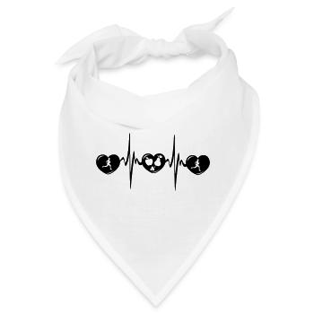 Harlopen gesunde Ernährung Cardio - Bandana - Weiß - Vorne
