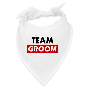 Team groom - Bandana - Weiß - Vorne