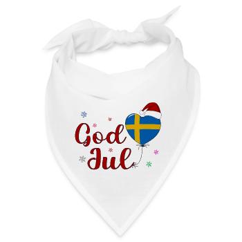 God Jul Sverige - Bandana - Weiß - Vorne