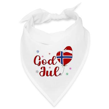 God Jul Norge - Bandana - Weiß - Vorne