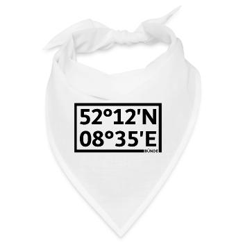 Bünde Koordinaten - Bandana - Weiß - Vorne