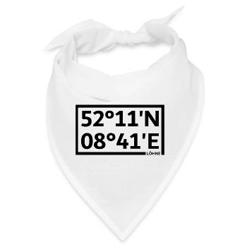 Löhne Koordinaten - Bandana - Weiß - Vorne
