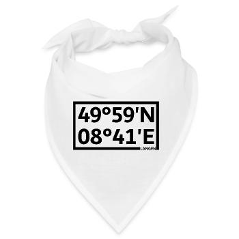 Langen Koordinaten - Bandana - Weiß - Vorne