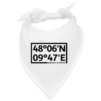 Biberach an der Riß Koordinaten - Bandana - Weiß - Vorne