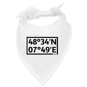 Kehl Koordinaten - Bandana - Weiß - Vorne