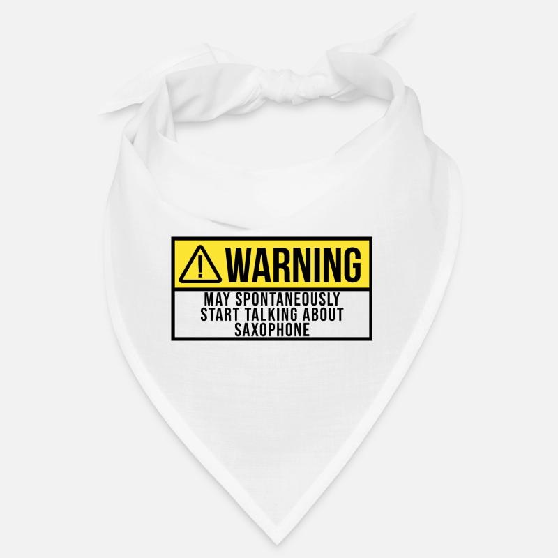 Warning Saxophone Bandana