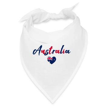 Australien - Bandana - Weiß - Vorne
