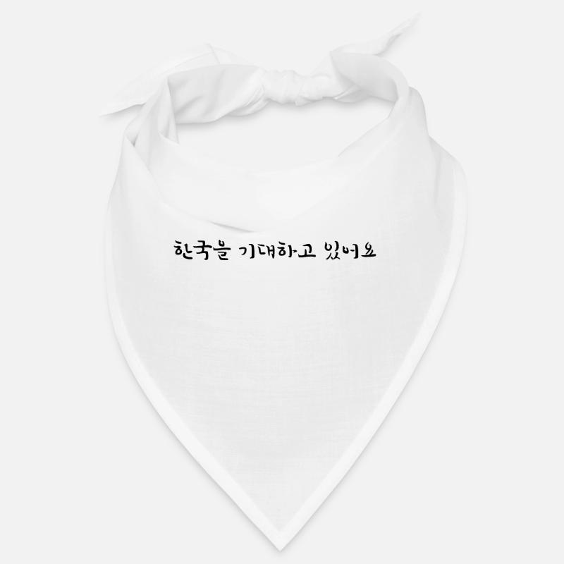 I'm looking forward to Korea - korean Bandana