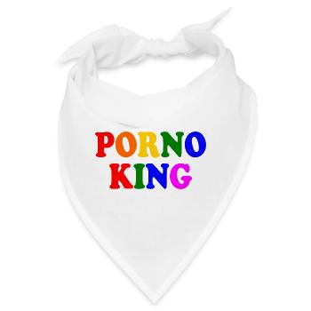 Porno king - Bandana - Weiß - Vorne