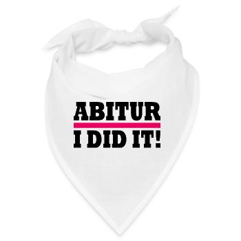 Abitur - Bandana - Weiß - Vorne