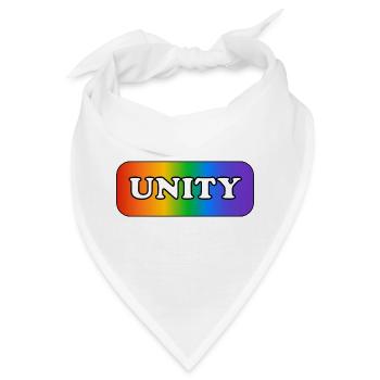 Einheit Regenbogen LGBTQ-Stolz - Bandana - Weiß - Vorne