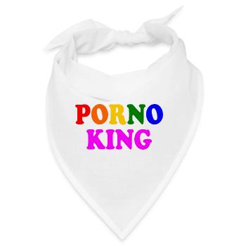 Porno king - Bandana - Weiß - Vorne
