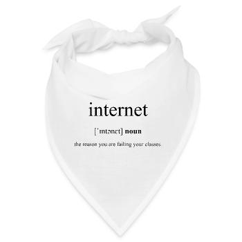 Internet Definition Dictionary - Bandana - Weiß - Vorne