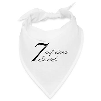 Sieben auf einen Streich - Bandana - Weiß - Vorne