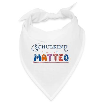 Schulkind Matteo - Bandana - Weiß - Vorne