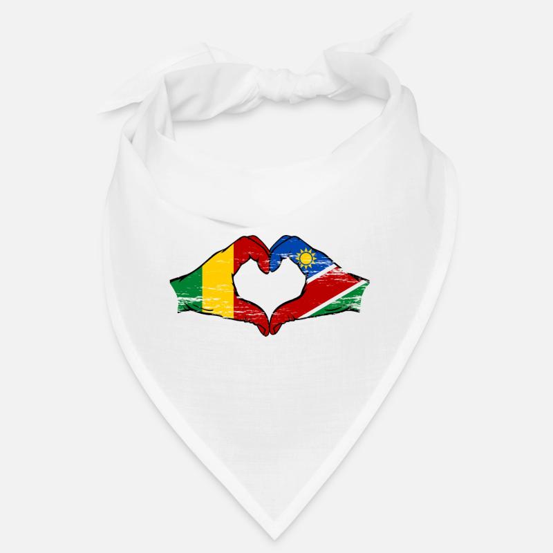 Mali Nairobi drapeau mains cœur utilisé Bandana