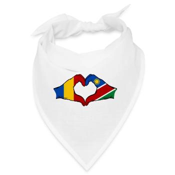 Tschad_Nairobi_Flagge_Afrika - Bandana - Weiß - Vorne